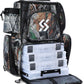 Sougayilang Fishing Tackle Backpack Waterproof Tackle Bag Storage with 4 Trays Tackle Box