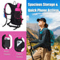 Hydration Backpack Pack with 2L Water Bladder 18L Hiking Backpack Women Men Lightweight Hydropack Insulated Daypack for Biking, Running, Festival - Roamly
