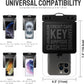 Universal Waterproof Phone Pouch [Double Space] IPX8 Dry Bag with Lanyard for iPhone 16 15 14 13 12 Pro Max XS XR X Galaxy S25 S24 S23 Ultra, Fit All Phones Up to 8'', Black