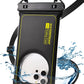 Waterproof Phone Pouch Floating- [3D Clear Soft Edges ] IP68 Waterproof Phone Case - iPhone 16/15/14/13 Pro Max Samsung 24/23/22 Ultra Google Up 7.5" - Detachable Lanyard - Front Clear + Back Bear