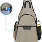 MOSISO Camera Bag Sling Backpack, DSLR/SLR/Mirrorless Full Open Camera Case with Tripod Holder&Rain Cover&Modular Insert, Photography Backpack Compatible with Canon/Nikon/Sony/Fuji, Khaki