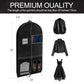 3 Pack 43" Garment Bags for Travel and Storage, Suit and Dress Bags with Duffle Design, Ideal for Hanging Clothes, Blazers, Dresses, Coats, and Wardrobes
