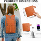 ZOMFELT Hiking Backpack for Women Men, 15L Lightweight Packable Backpacks for Trip, Water Resistant Small Travel Backpack, Foldable daypack for Hiking, Walking, Cycling, Camping, Orange - Roamly