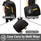 Car Seat Travel Bag Backpack for Air Travel - Karfast Universal Infant Carseat Gate Check Bag Cover for Airplane, Foldable with Pouch, Yellow