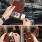 Airtag Wallet for Men, Minimalist Slim Mens Wallet Smart Pop Up Credit Card Holder for 9-13 Cards, RFID Blocking Wallet with ID Window & Cash Slot, Compact Bifold Metal Aluminum Card Case