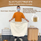 Canvas Laundry Bags 18x18in with Handles & Square Base, Extra Large Heavy Duty Laundry Basket Hamper Liner, Washable Drawstring Dirty Clothes Bag Canvas Storage Sack (Natural XL,1 Pack)