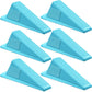 Frienda 6 Pcs Jumbo Door Stoppers Heavy Duty Door Stopper Tall up to 2inch Tall Wedge TPR Large Wedge Stackable Big Rubber Doorstop for Hotel Carpet Hardwood Concrete and Tile (Blue)