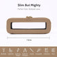 Aveniee Clear Makeup Brush Bag, Slim Cosmetic Brush Holder, Small Travel Toiletry Bag for Women, Thin Make up Bags with Dual Zipper, Mini Travel Essentials Organizer - Taupe
