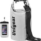 Unigear Dry Bag Waterproof, 2L/5L/10L/20L/30L/40L Floating and Lightweight Bags for Kayaking, Boating, Fishing, Swimming and Camping with Waterproof Phone Case
