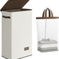 SOLEDI Slim Laundry Hamper with Lid, Narrow Laundry Basket with Removable Bags, Dirty Clothes Hamper with handle, Small Hamper perfect for Laundry room, Bathroom, Bedroom, Small spaces. 70L Beige