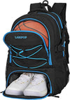 LARIPOP Basketball Backpack Large Basketball Bag with Ball Holder & Shoe Compartment for Youth Adults Men Women