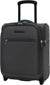 Verage Under Seat Luggage with Wheels, Softside Expanable Small Suitcase Carry On Luggage Bags for Airlines Airplanes Short Trip Men Women (Grey, 16-Inch Rolling Underseat)