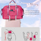 Women Gift, Teen Gifts for Girls-Initial Travel Bag with Shoe Compartment, Personalized Weekender Bag, Monogram Overnight Bag for Women, Letter Travel Bag with Makeup Bag (Letter A) - Roamly