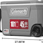 Coleman Classic Series Insulated Portable Rolling Cooler with Wheels, Leak-Resistant Outdoor Hard Cooler Keeps Ice up to 5 Days, 62-Quart