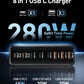 280W USB C Charger Block, 8-Port USB C Charging Station GaN III PD 65W Laptop Charger Adapter Compatible with MacBookPro/Air,DELL,iPad,Portable Charging Station for iPhone,Samsung Galaxy (Black)