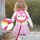 Accmor Toddler Harness Backpack Leash, Cute Penguin Kid Backpacks with Anti Lost Wrist Link, Mini Child Backpack Harness Leashes Walking Wristband Rope Travel Bag Harness Rein for Baby Girls (Pink)