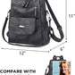 PU Leather Backpack Purse for Women Fashion Multipurpose Design Handbag Ladies Shoulder Bags Travel Backpack Black