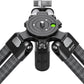 Leofoto LVC-253C+BV-20 Video Tripod, Twin Leg, Integrated Bowl, Leveling Base with Handle, 3 Leg Sections, Fluid Head Set, Lever Release Clamp