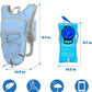 Lightweight Hydration Backpack 2L Water Bladder Pack for Running, Cycling, Hiking – Anti-Theft Water Backpack with Phone Holder, Trekking Pole Holder & Reflective Strips for Men & Women