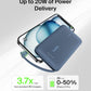 Belkin Portable Charger, Portable Power Bank with Integrated Cable 10000 mAh 20W - Fast Charge USB C Power Delivery, iPhone Charger - iPhone 16 Series, iPad Pro, Galaxy S25, & More - Blue