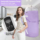 Laundry Bag Backpack, 125L Extra Large Travel with Shoulder Straps, Adjustable & Extendable Design, Laundry Hamper Bag with 3 Pockets for Laundromat, College, Travel, Camping (Purple)