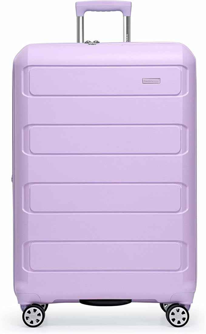 Traveler's Choice Pagosa Hardshell Expandable Luggage with Spinner Wheels, Lavender, 30-Inch Large