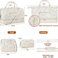 Weekender Bag for Women, Travel Duffel Bag Carry On Overnight Bag with Shoe Compartment Large Nylon Travel Weekend Tote Bag - Roamly