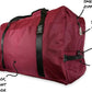 Dime Bags Odor Sealing Large Duffle Bag with Lockable Zipper for Travel Protection, Carbon-Lined for Scent & Spill Protection, Water-Resistant Polyester Exterior, 9 Compartments for Storage (Oxblood)