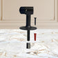 QCAA Solid Brass Door Stop, 3" Height, Matte Black, 1 Pack, Made in Taiwan