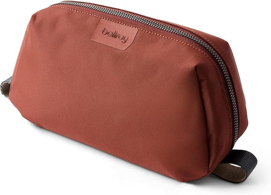 Bellroy Toiletry Kit (Unisex Toiletry Bag, Zipper Closure, Water-Resistant Lining, Toothbrush Sleeve with Magnetic Closure, Internal Mesh Pocket Organization) -Bronze