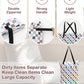 ALVABABY 2 Pack Large Wet Dry Bag Waterproof Hanging Cloth Diaper with Double Zippered Pockets 25x18 inches 2HL02