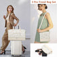 Weekender Bag for Women, Travel Duffel Bag Carry On Overnight Bag with Shoe Compartment Large Nylon Travel Weekend Tote Bag - Roamly