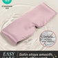 Zenssia Satin Sleep Mask for Women and Men, Lightweight Padded Eye Mask with Adjustable Strap, Comfort Blackout for Travel and Nap - Light Plum