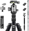 JOILCAN Tripod for Camera, 81" Aluminum Camera Tripod Monopod, Heavy Duty Travel Tripods for Spotting Scope Binoculars Laser Level, Payload 35Lb