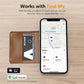 [2025 Apple MFi Certified] ATUVOS Rechargeable Wallet Tracker Card, Ultra Slim 1.6mm Wallet Card Tracker Tag Works with Apple Find My (iOS Only), Item Locator for Luggage Tags, IP67 Waterproof, 2 Pack