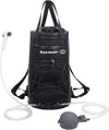 WILD HEART Camping Shower, 5.8 Gallons/22L Portable Camp Shower Bag with Upgraded Screw Lid, Water Level Window, Pressure Foot Pump, and Handy Nozzle, Solar Shower for Beach Camping Hiking Trip