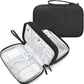 Skycase Tech Pouch - Lightweight Electronics Organizer Travel Case, Double Layers Travel Cable Organizer, All-in-One Storage Bag for Charger, Cord, Phone, Flash Drive, Accessories