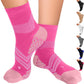 TechWare Pro Plantar Fasciitis Socks – Cushion Ankle Compression Socks Women & Men. Achilles Tendonitis Brace & Arch Support