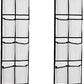 Over The Door Shoe Organizer, 14 Large Mesh Pockets Hanging Shoe Rack for Closet Organizers and Storage, White, 2-pack (white)