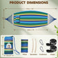 Chihee Cotton Hammock Large Soft Breathable Camping Hammock Holds Up to 660lbs Portable Tree Hammock with Detachable Spreader Bar Pillow 2 Strong Webbings 2 Carabiners Patio Garden Indoor Outdoor