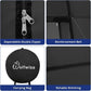 Wolfwise Pop Up Shower Tent, Portable Instant Changing Tent with Ventilation Window & Carry Bag, Privacy Bathroom Toilet for Beach, Camping & Outdoor, Width 47 ", Height 75 ", Black