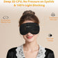 Bluetooth Sleep Mask HF016 Sleep Headphones with Detachable & Washable 3D Contoured Eye Mask, Integrated Adjustable Hook-and-Loop Eye Masks for Sleep, Perfect for Men/Women/Teens Sleep Gifts