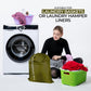 Laundry Bag with Locking Closure Drawstring – Extra Large Heavy Duty 100% Nylon, Large & Foldable Clothes Sack – Lightweight Dirty Laundry Organizer for Travel, Dorm, Gym – L 40" x H 50" (OLD GOLD)