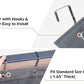 2 Packs Over The Door Hanging Closet Shoes Holder Organizer Shoe Storage Shoe Rack with 6 Pockets (Clear PVC Pockets)