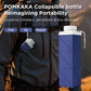 POMKAKA Collapsible Water Bottles 24.3oz(720ml), 2nd Generation Leakproof BPA-Free Travel Water Bottle,Lightweight Reusable Water bottle for Cycling Gym Camping Sports, Deep Ocean Blue
