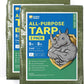 GUARD SHIELD Tarp Green 8x8 Feet Multi Purpose Waterproof Poly Tarp Cover 5mil (2-Pack)