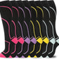 Compression Socks for Women Men Circulation Knee High 8 Pairs for Nurses, Running, Travel, Athletic