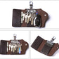 Contacts Car Key Case for Men and Women Small Leather Key Holder Key Cover with 6 KeyChains