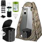 Portable Toilet Kit, Camping Toilet with Pop-Up Privacy Tent and Poo Gel Toilet Bags, Washable Portable Outdoor Showers Changing Rooms
