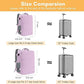 Taygeer Travel Backpack for Men Women, Airline Approved Underseat Personal Item with 17.3 inch Laptop Compartment, TSA Friendly Mochila for Business Hiking Weekend, Carry On Backpack, Orchid Purple